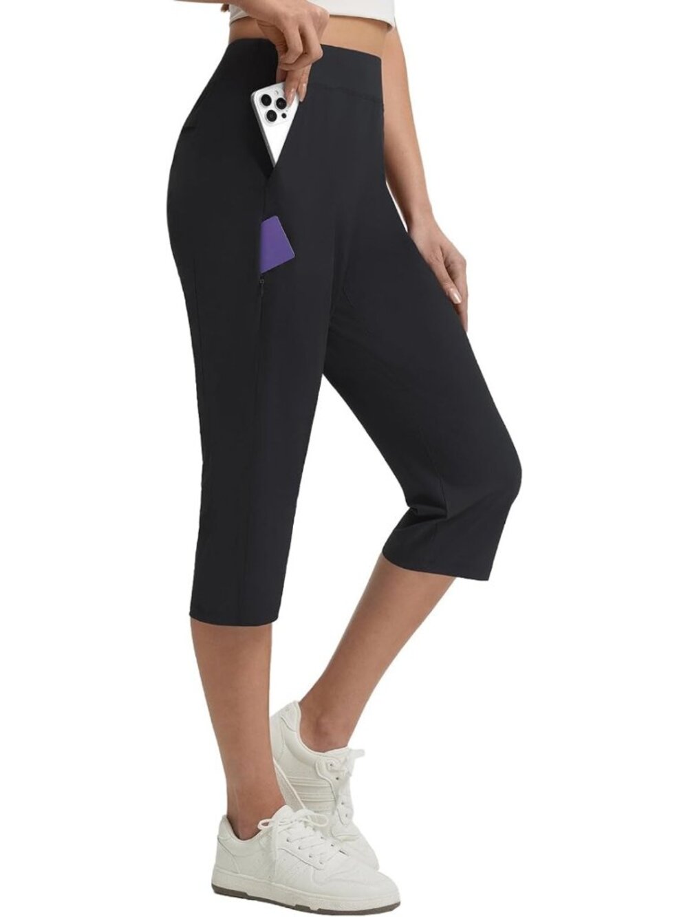 Stylish Women's Dressy Capri Pants - Stretch, 5 Pockets, Golf & Travel, UPF 50